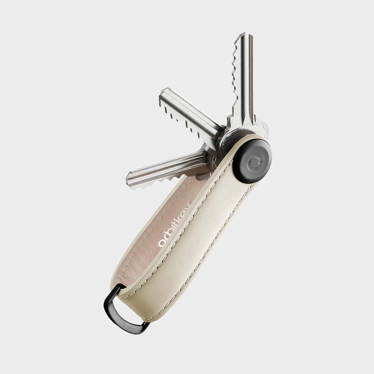 Orbitkey Leather Key Organiser - Sand