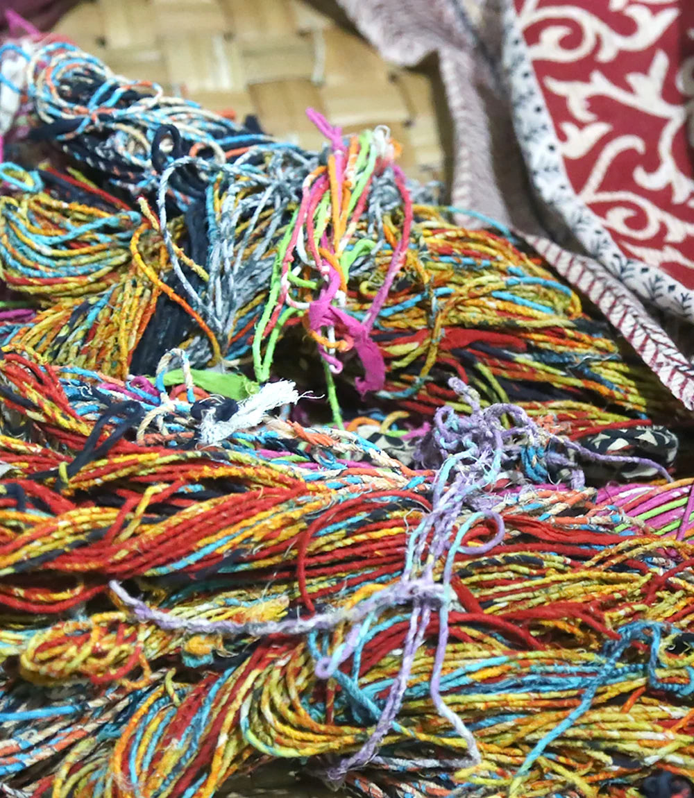 Fair Trade Upcycled Saree Twine 50m - Assorted Colours 1ply