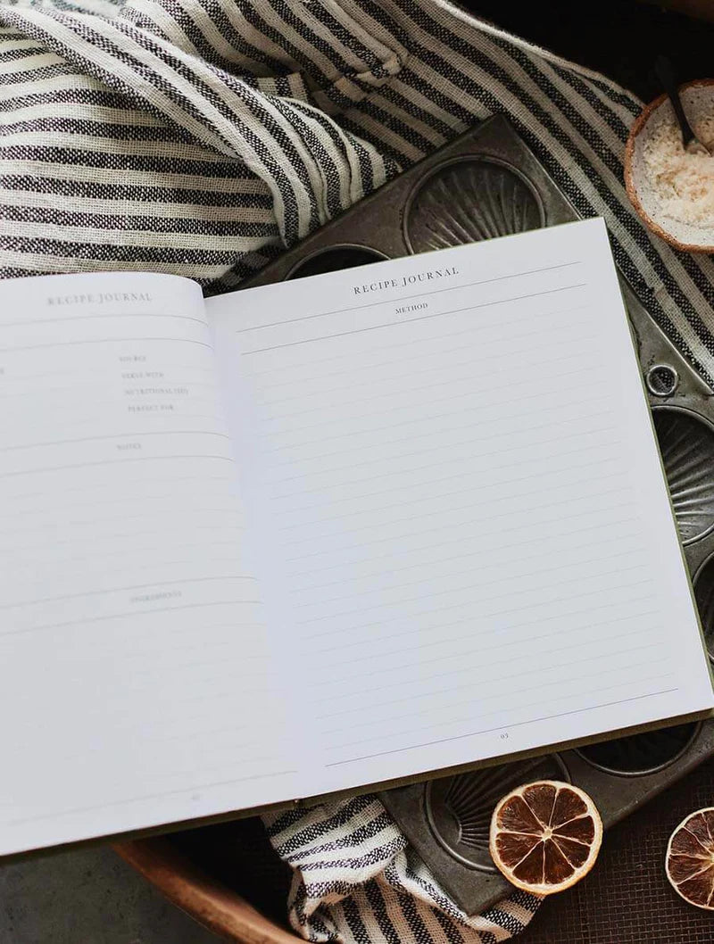 Write To Me Recipes Journal Olive