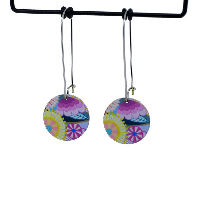 Kitty Came Home - Floral Medley Hook Earrings