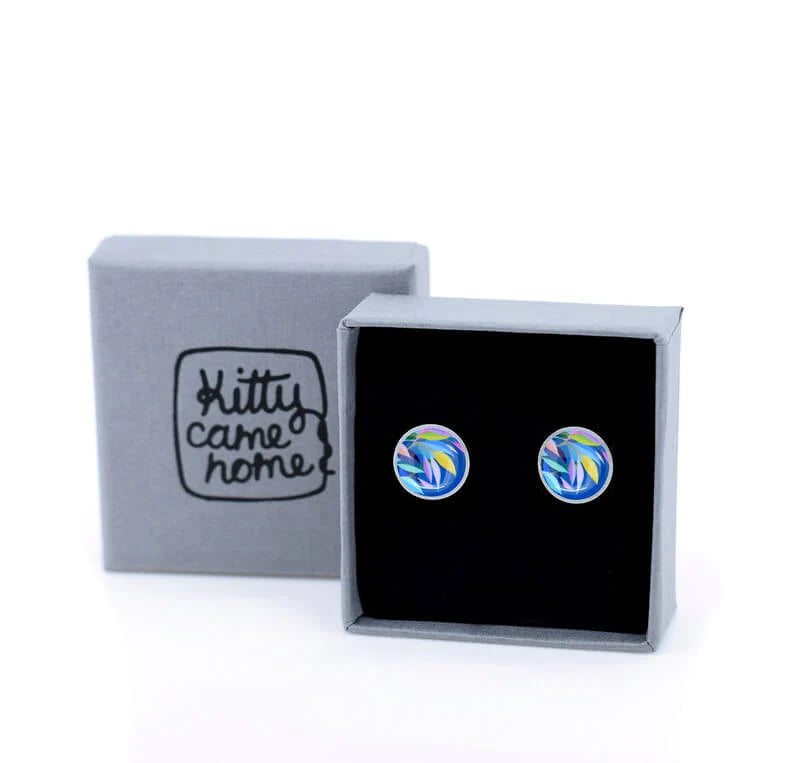 Kitty Came Home - Evening Leaves Stud Earrings
