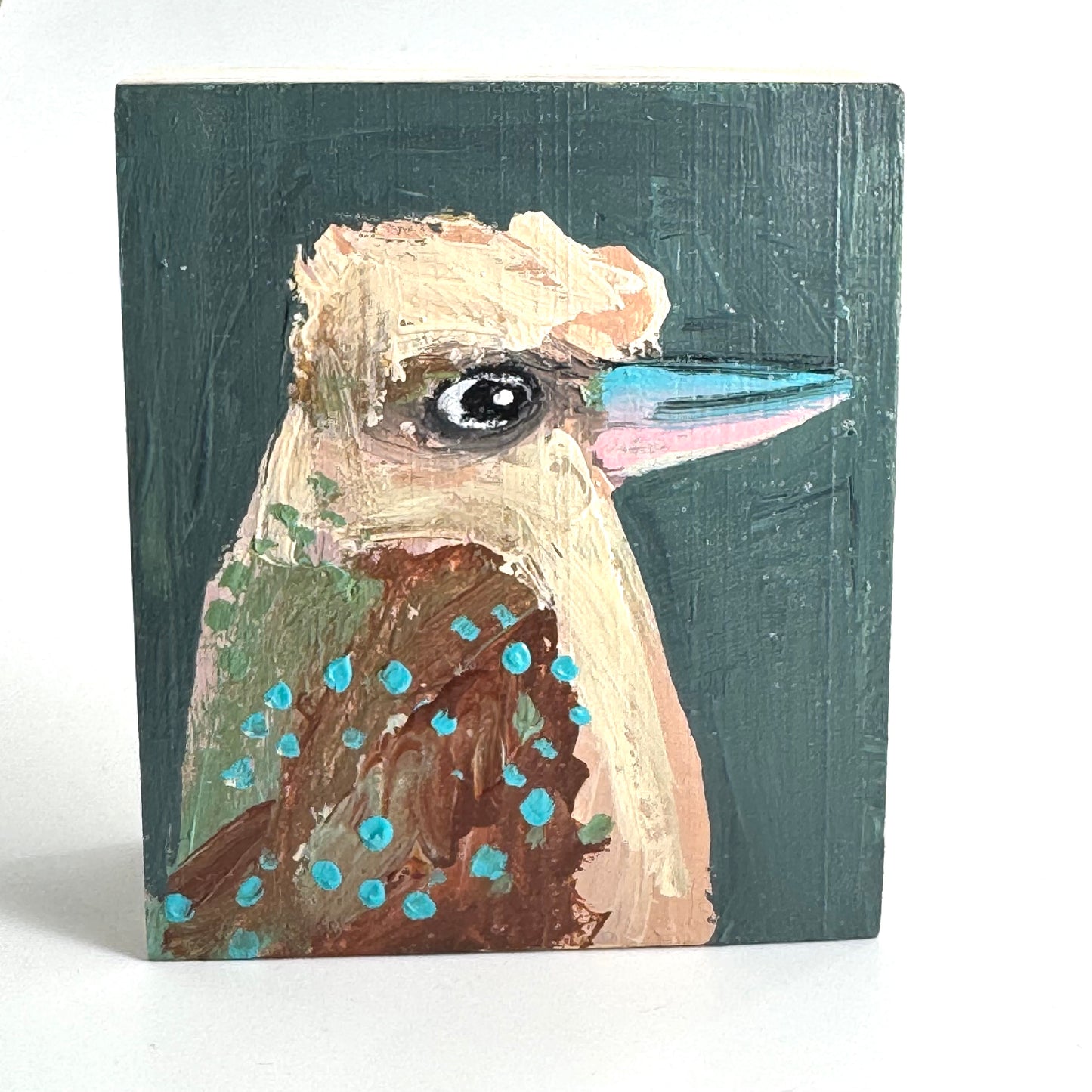 Isabel Lopes original woodblock artwork - Kookaburra