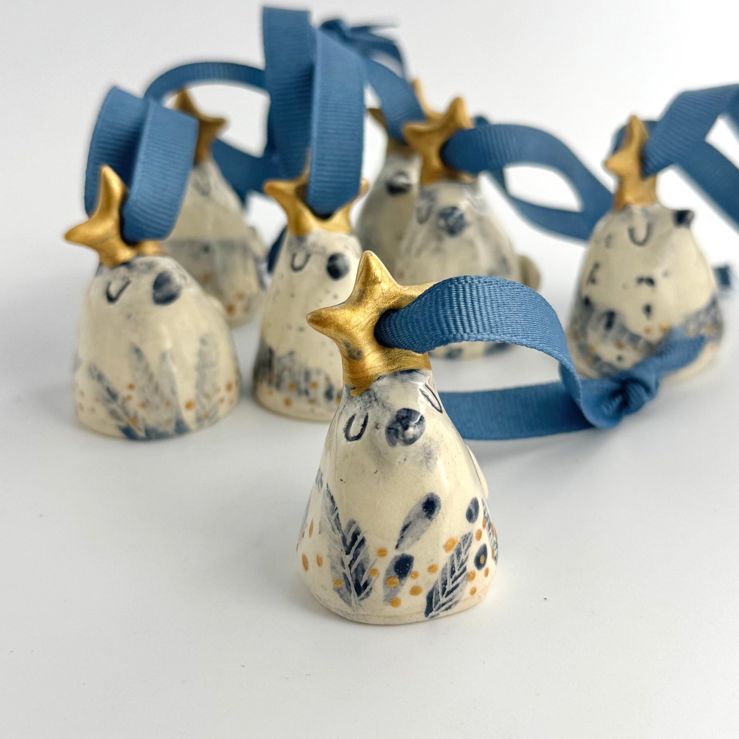 Isabel Lopes Ceramic Ornaments - Little Blue Bird