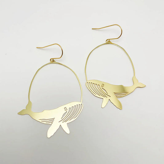 Denz Whale earrings