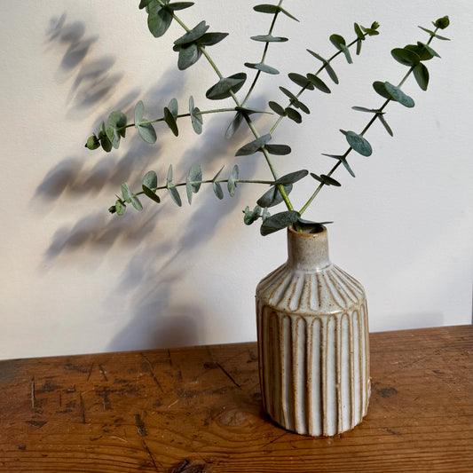 Handmade Ceramic Carved Vase