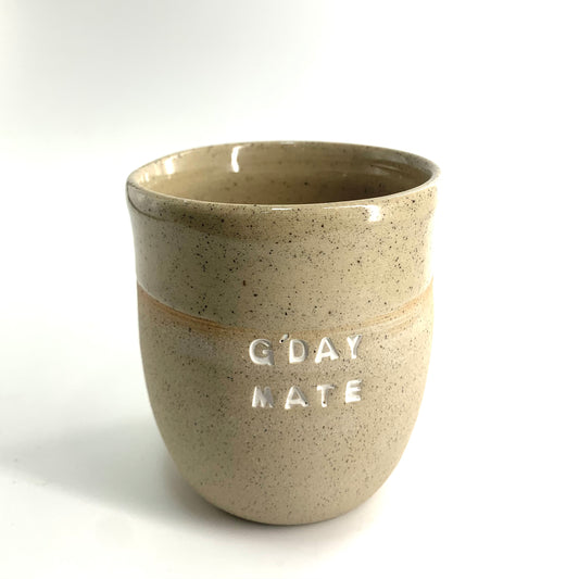 Fleurieu Ceramics 'Gday Mate' tumbler