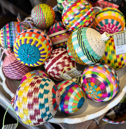 Hand Woven Colombian Bauble - Various Colours