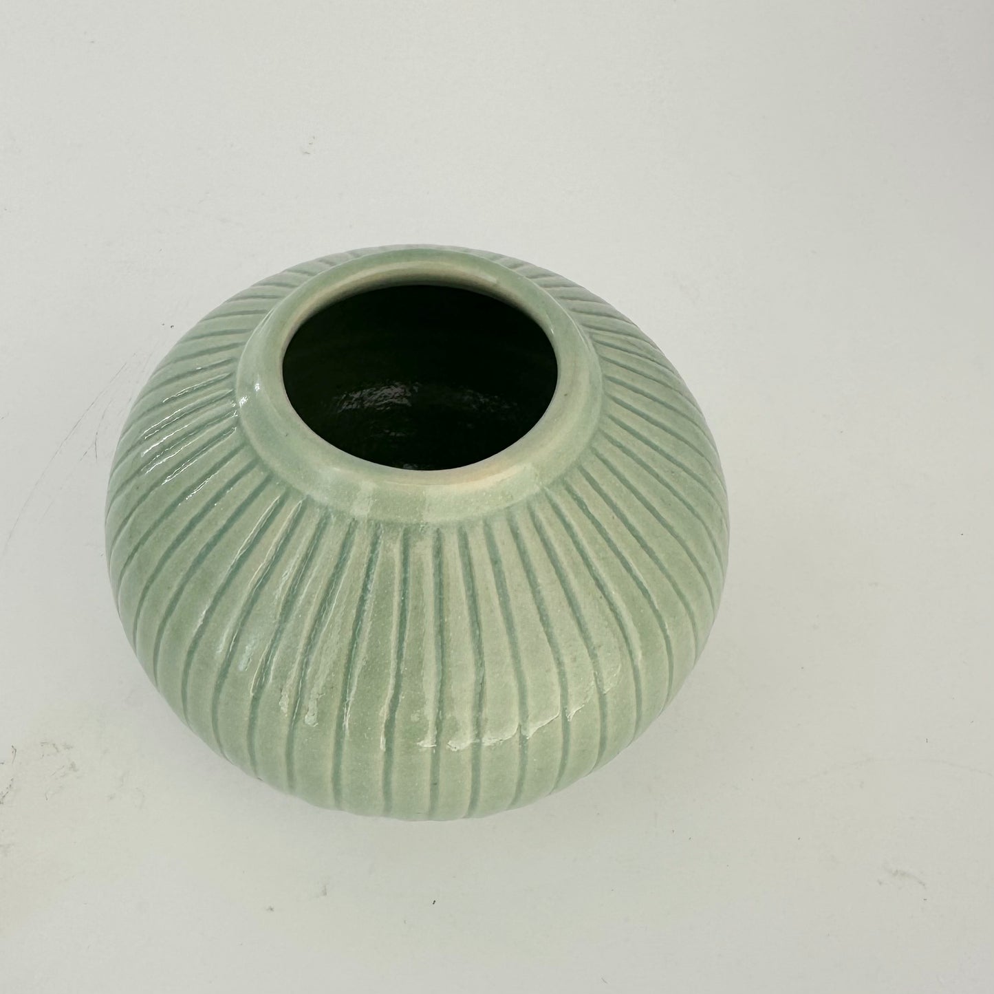 Ros Sachsse Glossy Green Bud Vase
