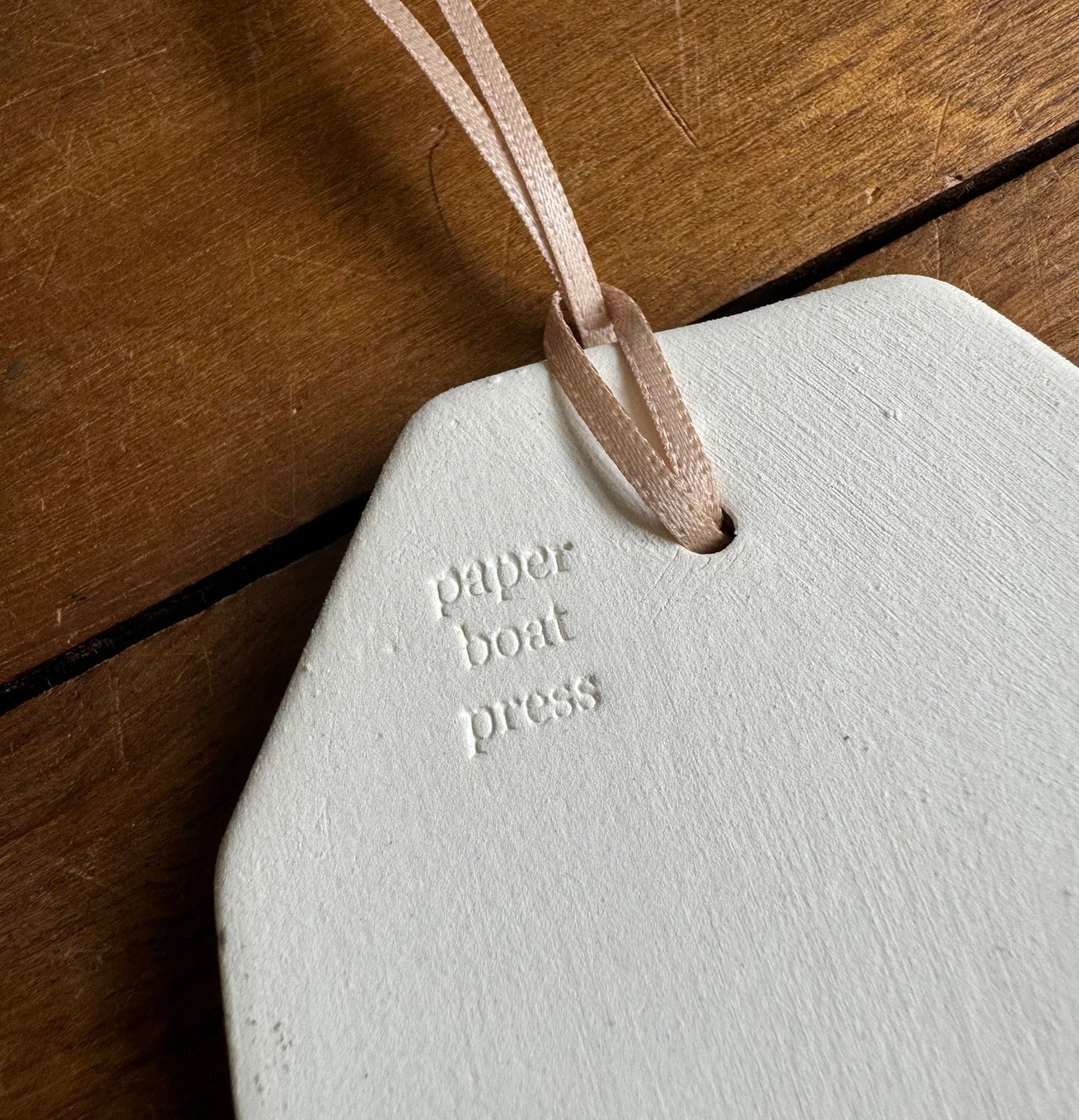 Paper Boat Press Quote Tag - Smallest things in your heart