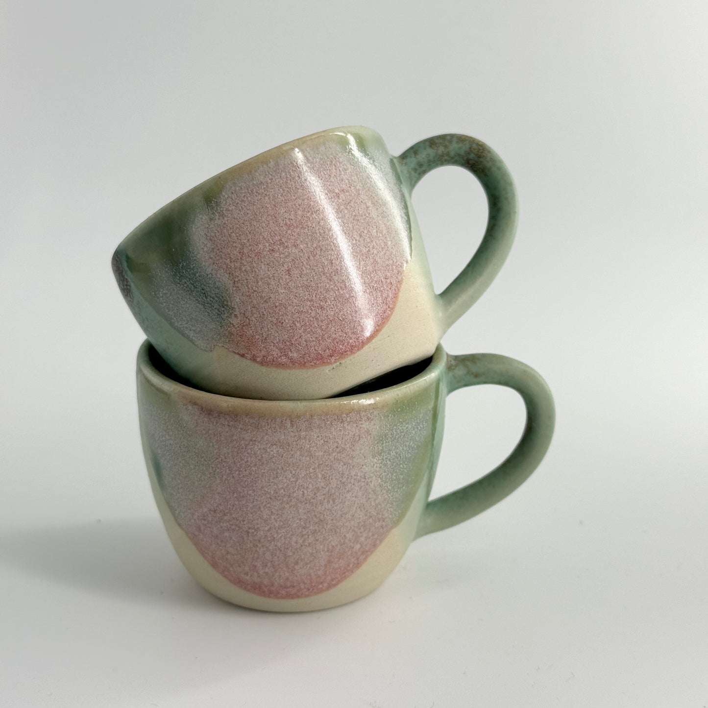 Nicole is Nicole espresso cup - Pink and Green