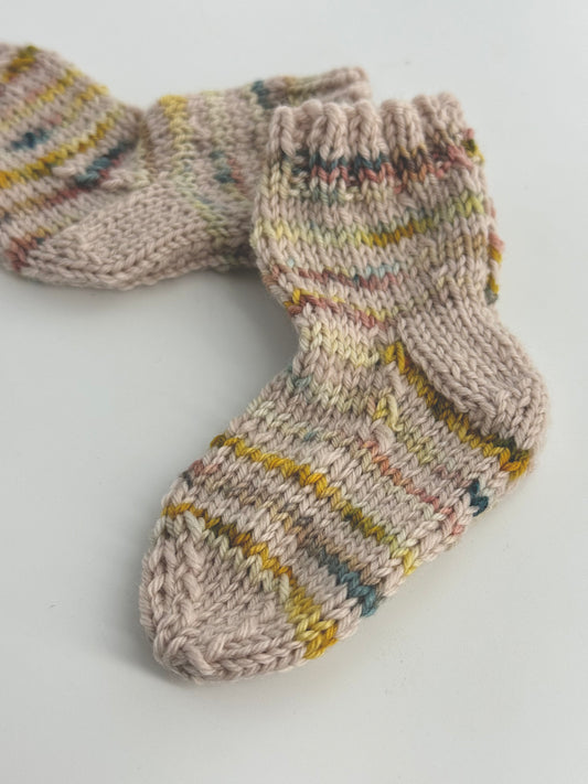 Pure Wool Baby Socks 0-3mths