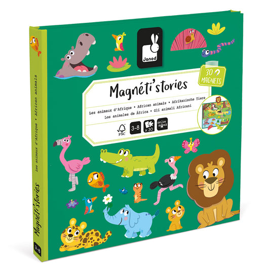 Janod Safari Animals Magnetic Story