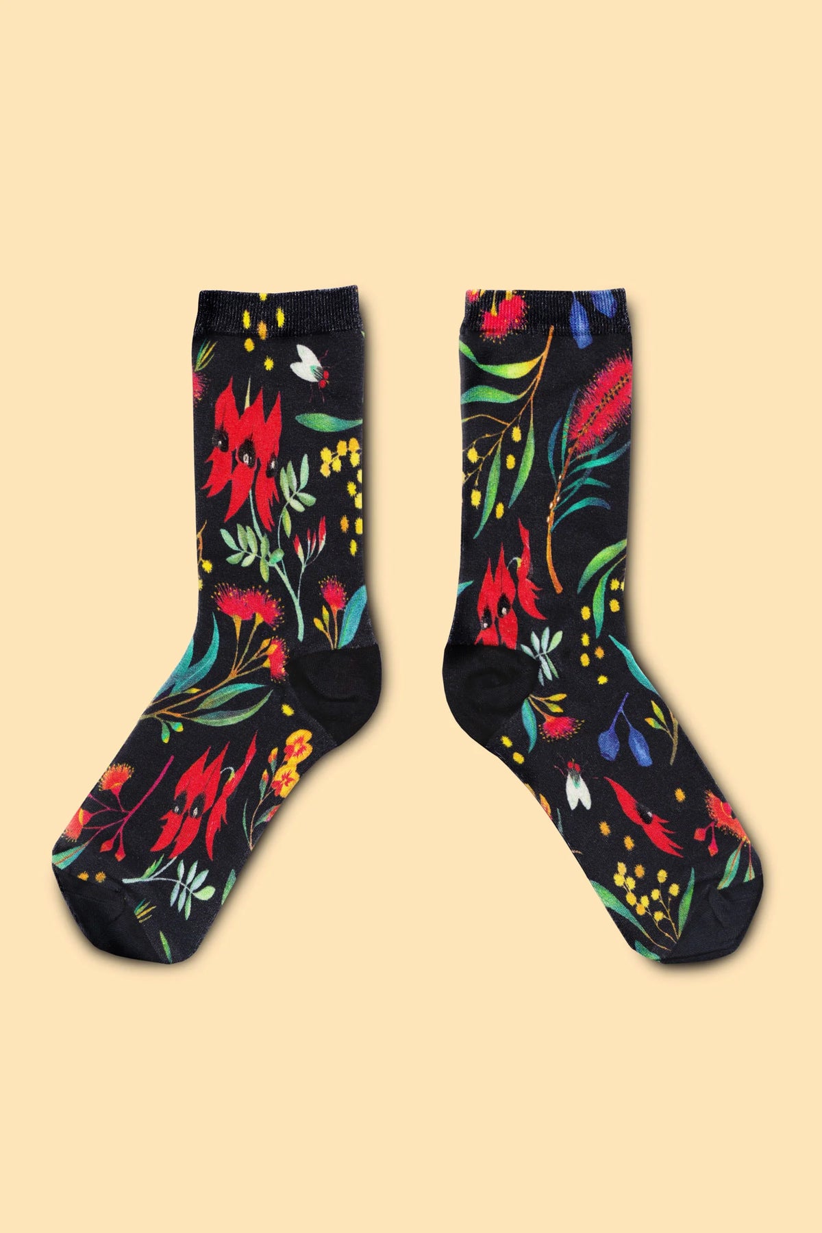 Julie White Bamboo Socks - Wild Flowers