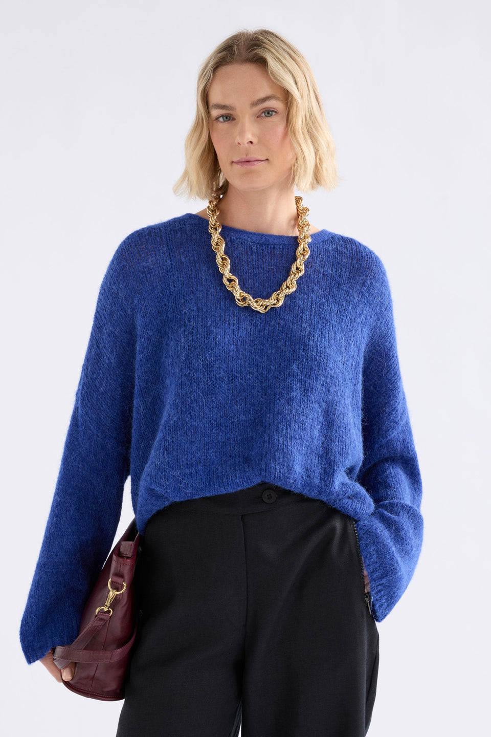 Elk Agna Luna Sweater - Deep Cobalt