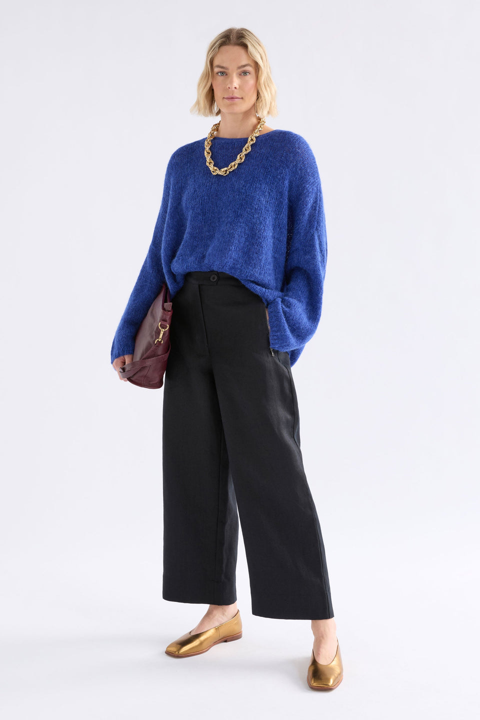 Elk Agna Luna Sweater - Deep Cobalt
