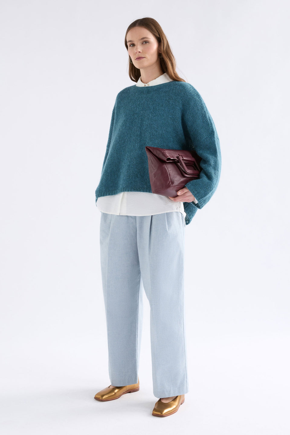 Elk Agna Luna Sweater - Stone Blue