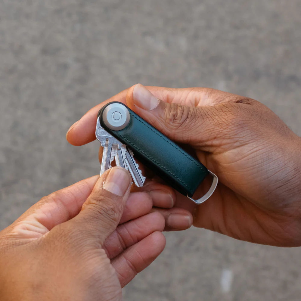 Orbitkey Hybrid Leather Key Organiser - Pine Green