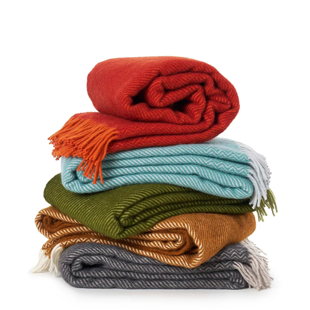 Klippan Bazaar Eco Wool Blanket - Basil