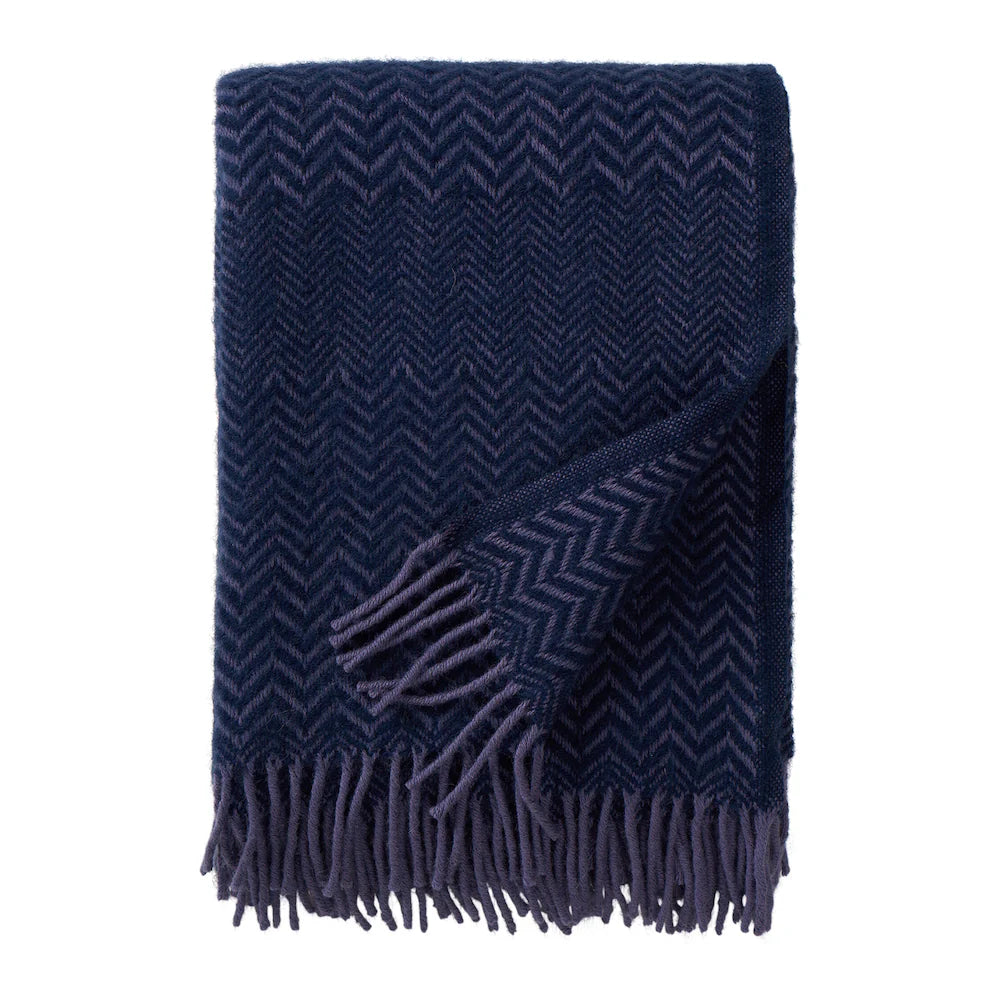 Klippan Zigzag Wool Blanket - Heather