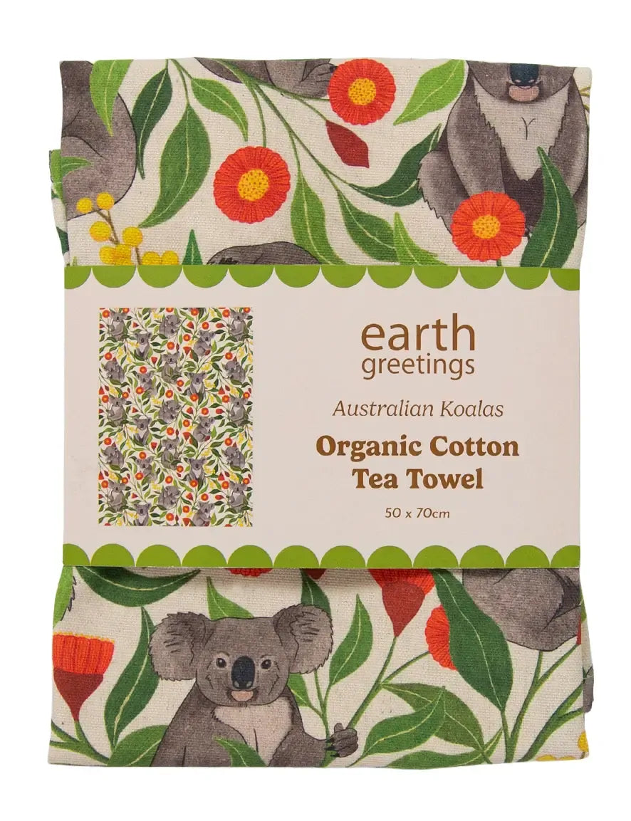 Earth Greetings Australian Koala Tea Towel