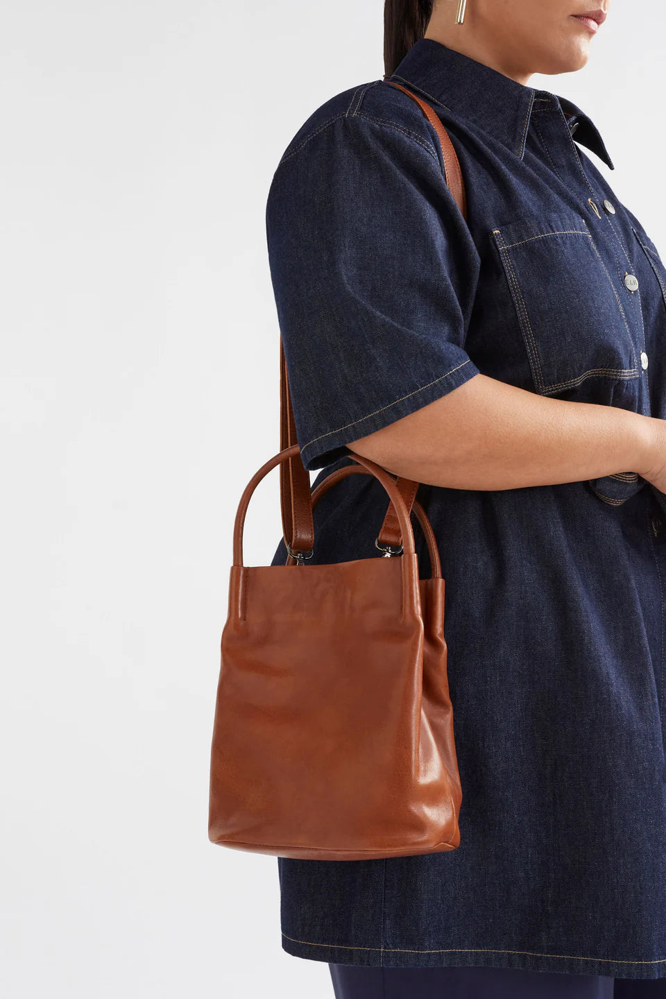 Elk Mini Orsa Crossbody Bag - Tan