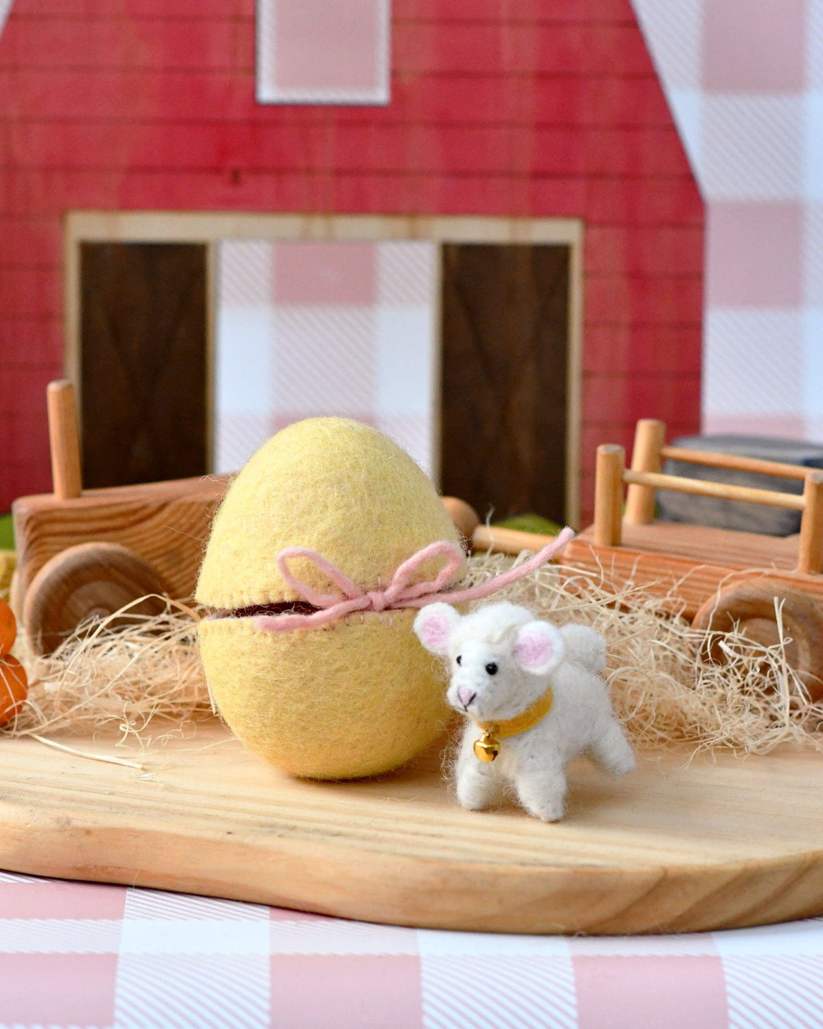 Taras Treasures Surprise Felt Egg - Lamb