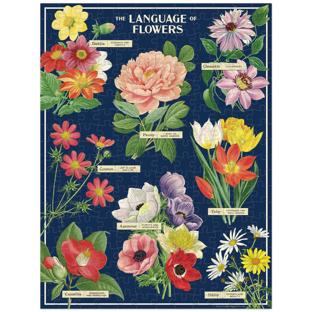Cavallini & Co 'Language of Flowers' 240 Piece Mini Vintage Puzzle