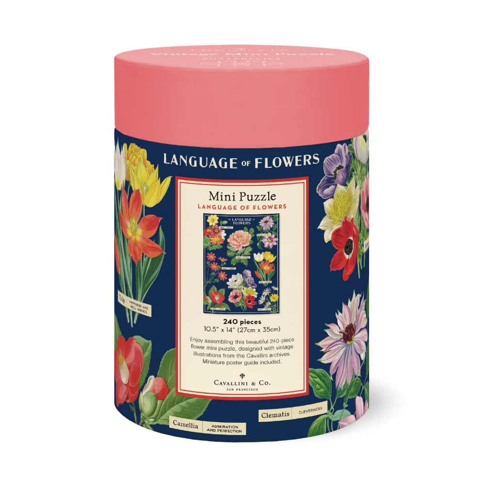 Cavallini & Co 'Language of Flowers' 240 Piece Mini Vintage Puzzle