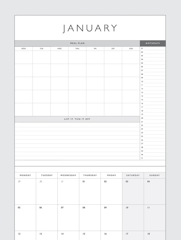 Write To Me 2026 Linen Planner and Calendar