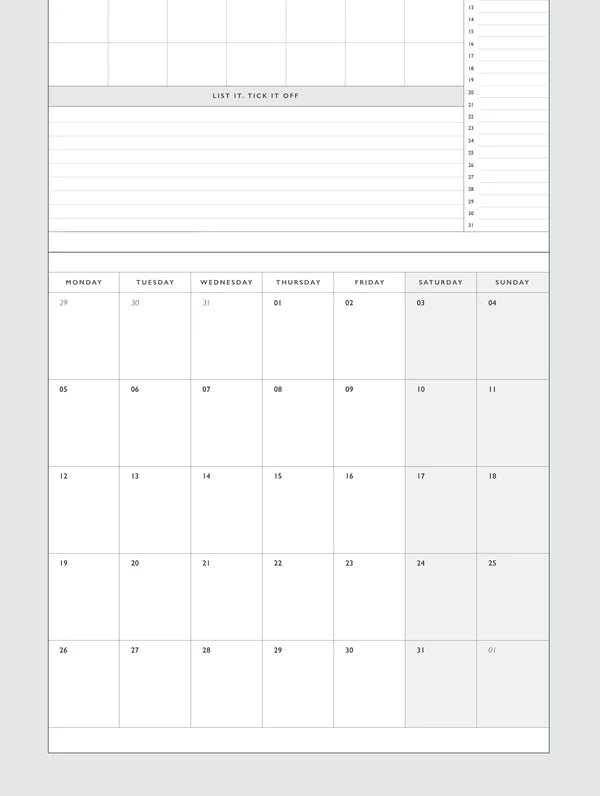 Write To Me 2026 Linen Planner and Calendar