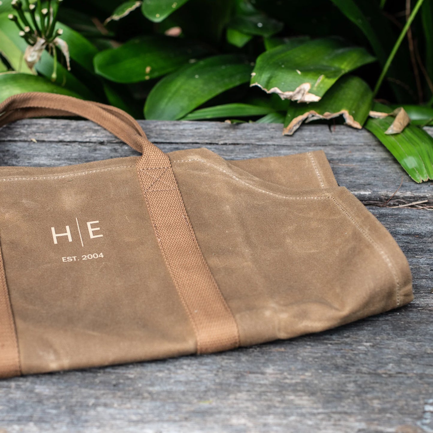Waxed Canvas Log Carrier - Desert Sand