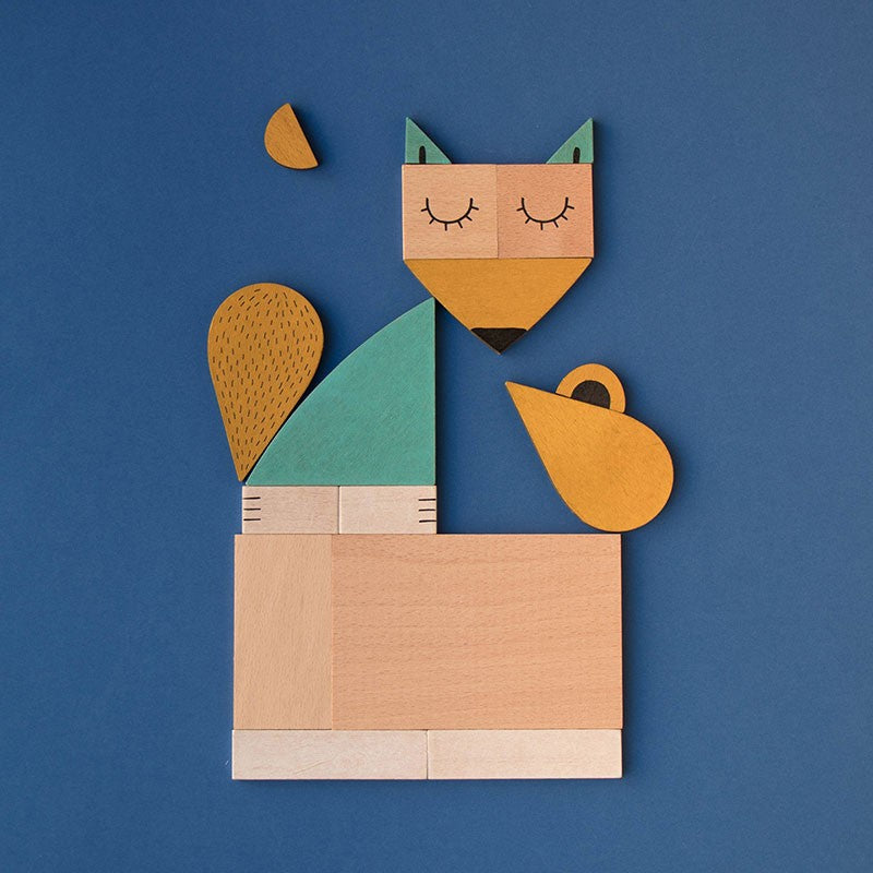 Londji The Fox and The Mouse Wooden Shape Set