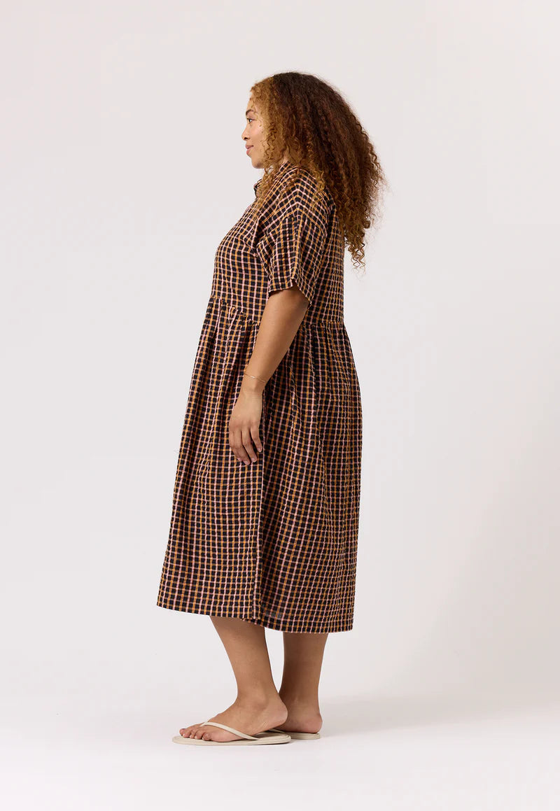 Nancybird Luma Shirt Dress - Jaipur Check