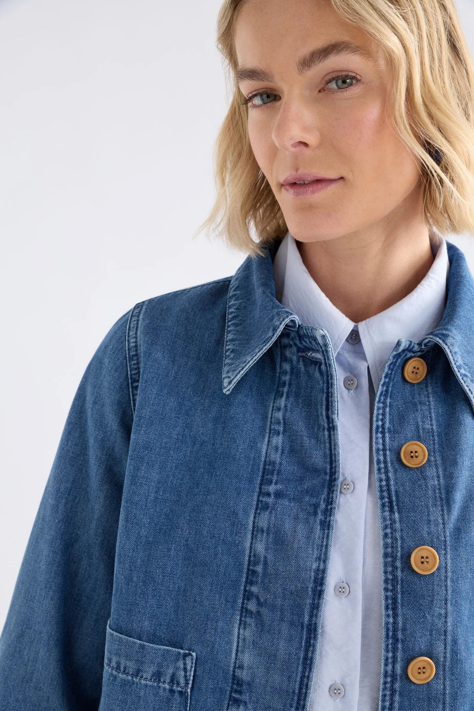 Elk Marn Denim Jacket - Dark Blue Wash