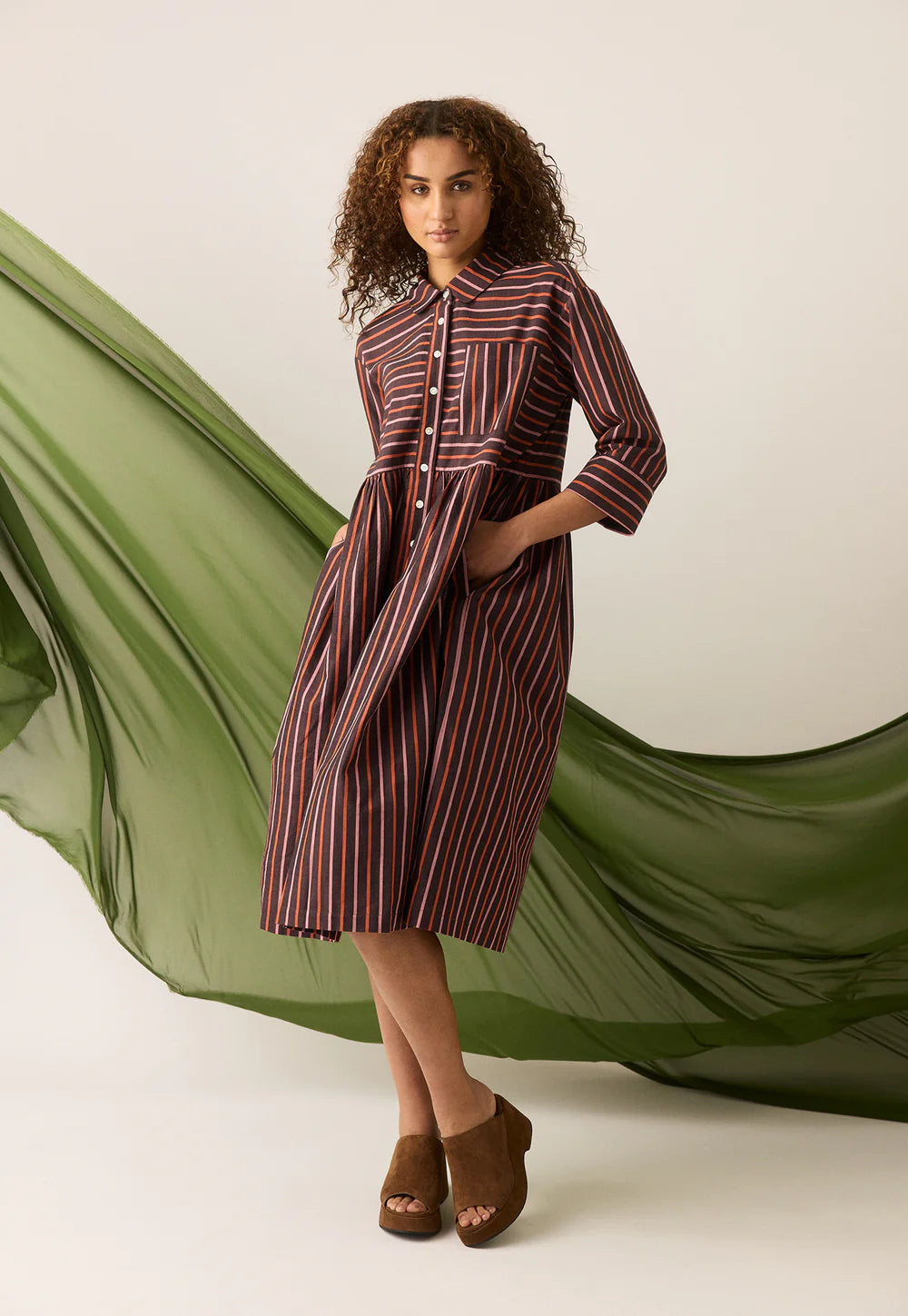 Nancybird Mel Dress - Twilight Stripe
