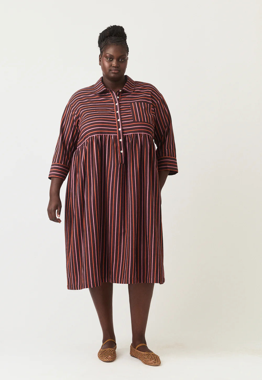 Nancybird Mel Dress - Twilight Stripe