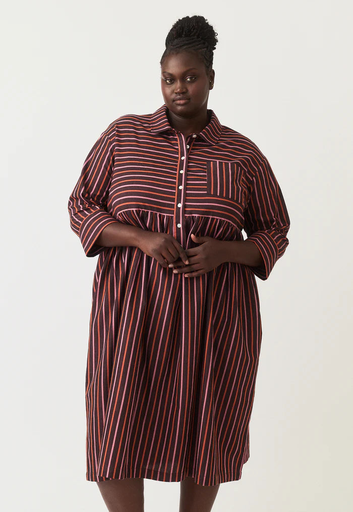 Nancybird Mel Dress - Twilight Stripe