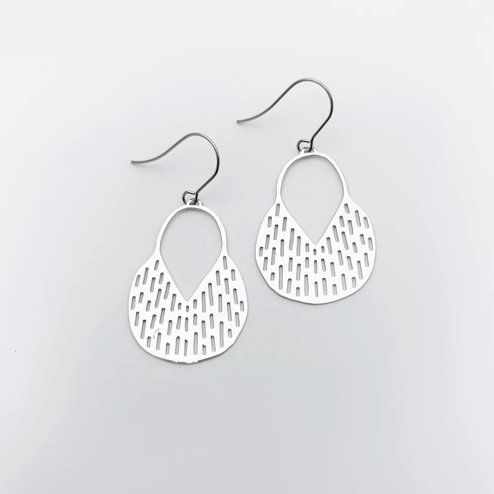 Denz Mini Callisia Earrings - Silver