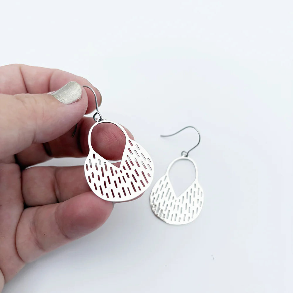 Denz Mini Callisia Earrings - Silver