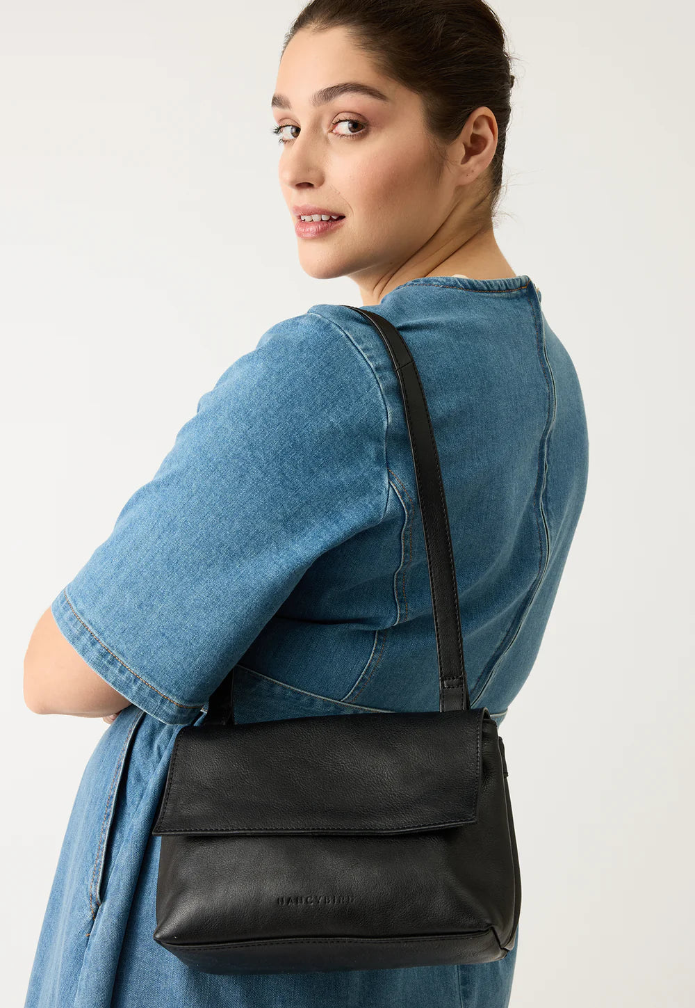 Nancybird Mini Line Shoulder Bag - Black
