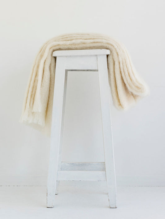 Masterweave Mohair Blanket - Cream