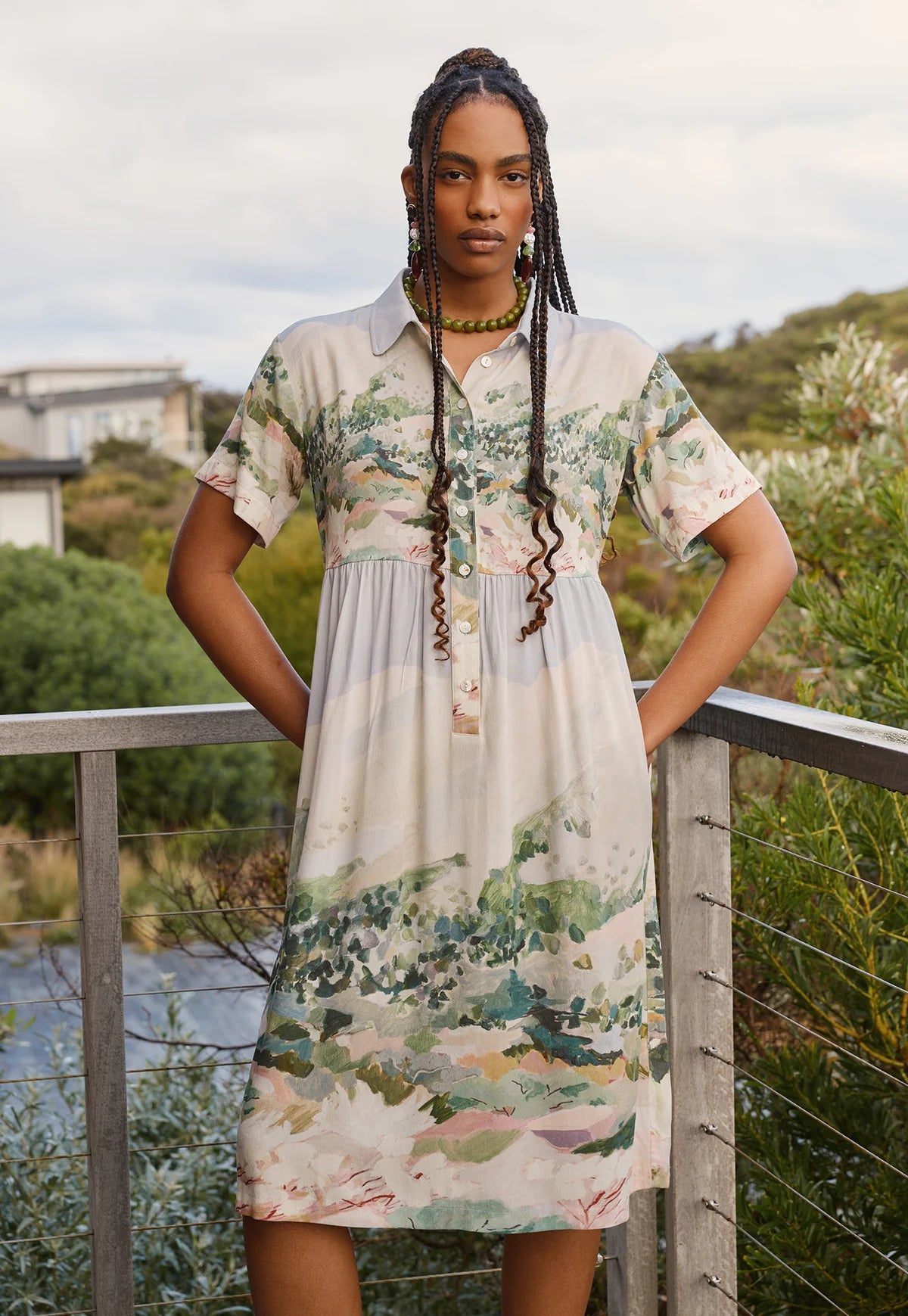 Nancybird Mountain Peak Hart Dress