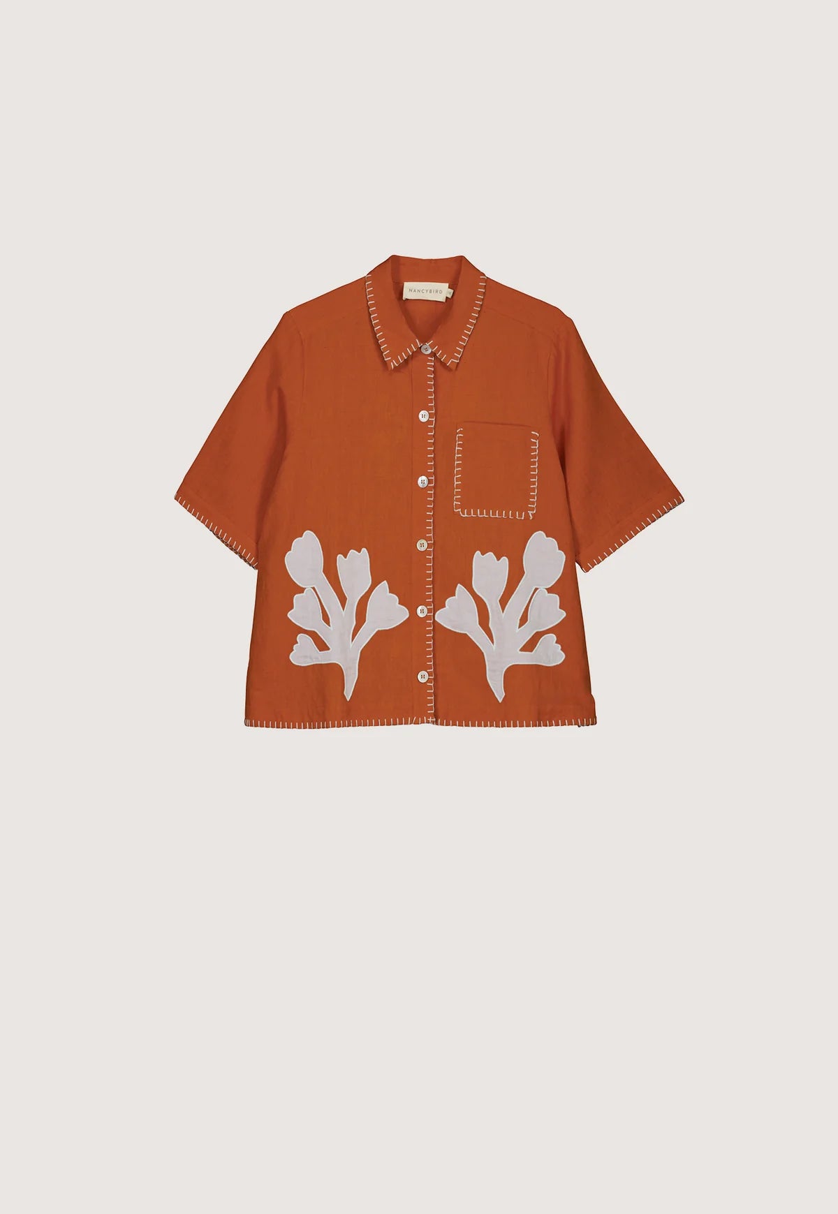 Nancybird Summer Shirt - Blossom Applique