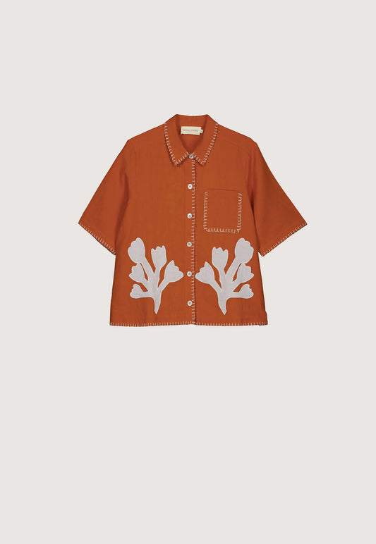 Nancybird Summer Shirt - Blossom Applique