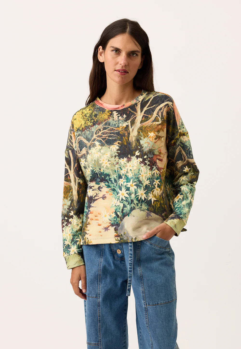 Nancybird Eva Sweatshirt - Flannel Flower