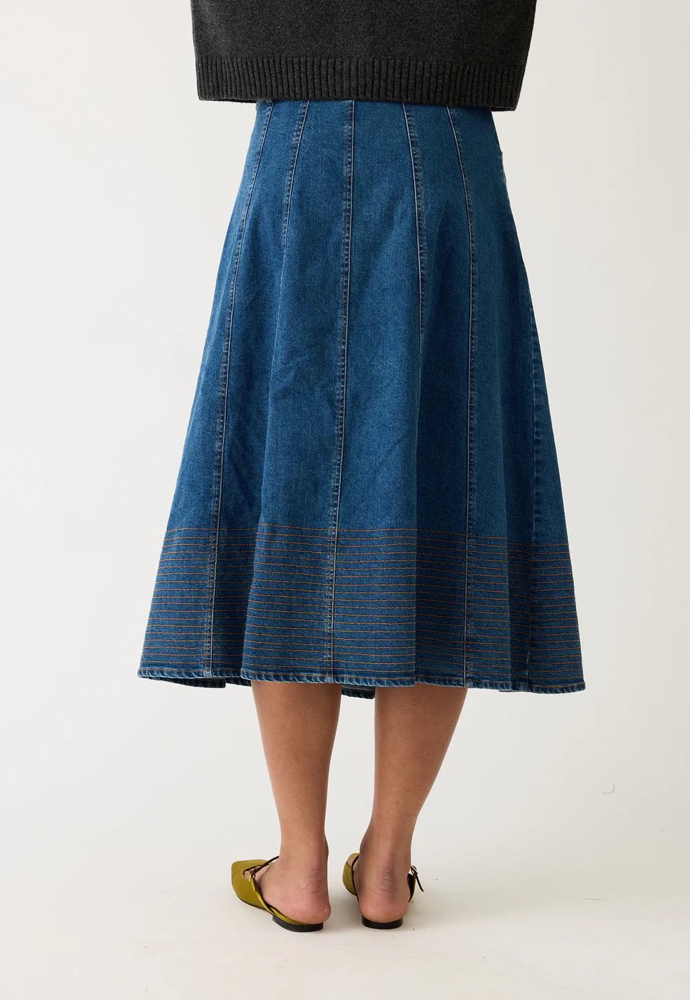Nancybird Nina Skirt - Dark Wash