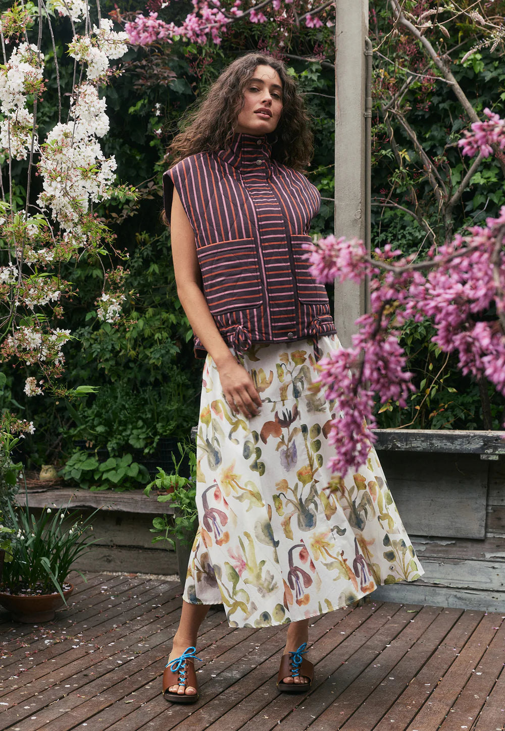 Nancybird Noa Vest - Twilight Stripe