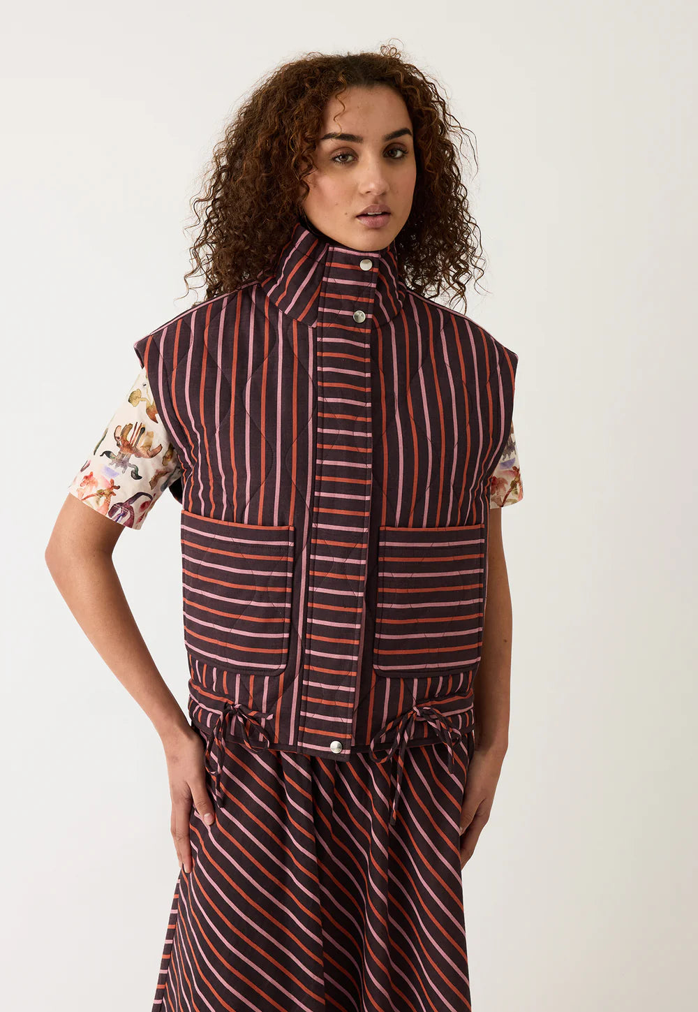 Nancybird Noa Vest - Twilight Stripe