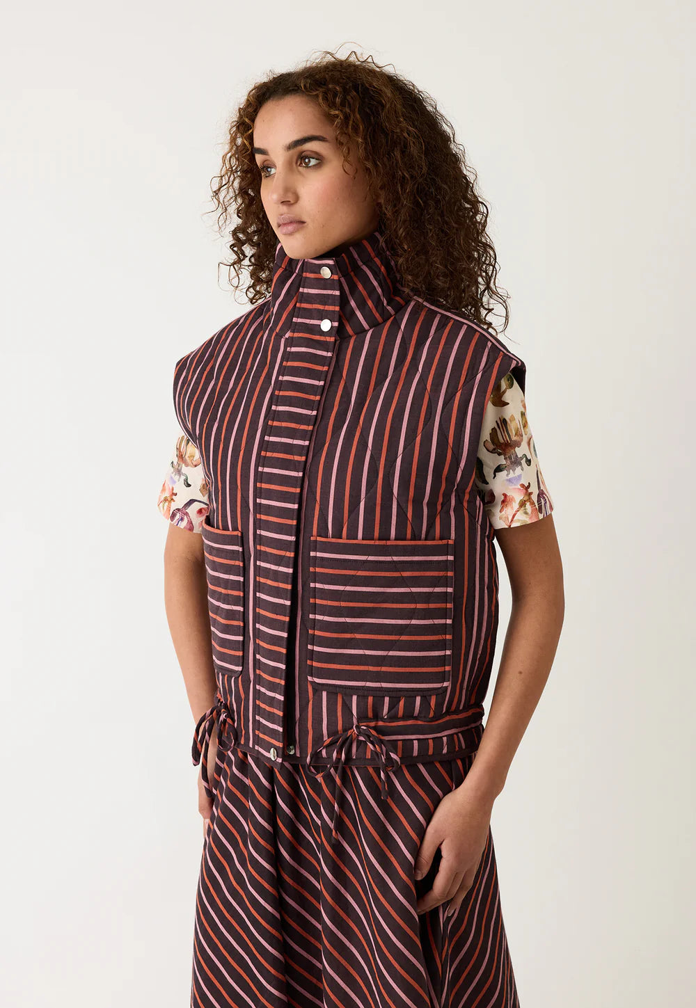 Nancybird Noa Vest - Twilight Stripe