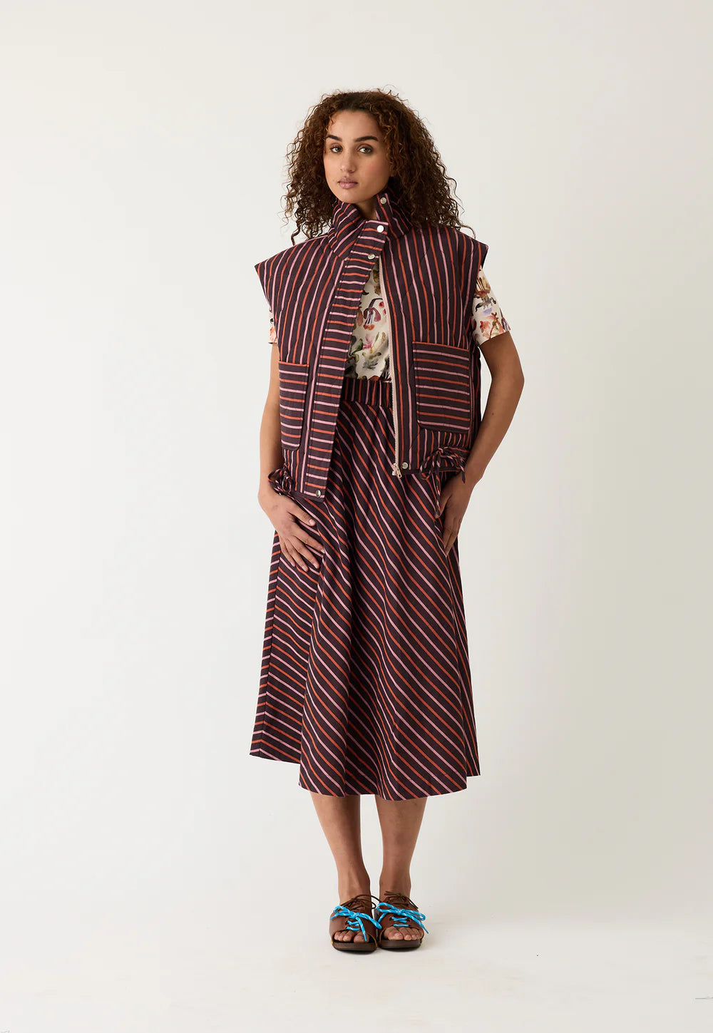 Nancybird Noa Vest - Twilight Stripe